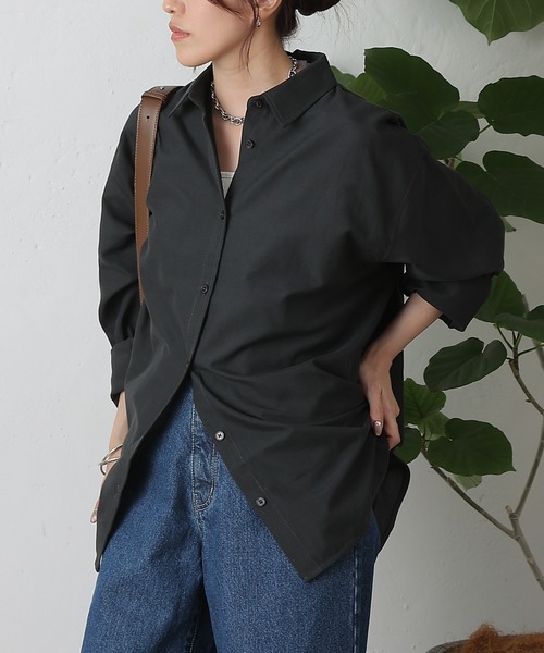 COLONY 2139（コロニートゥーワンスリーナイン）の「リラックスオーバーシャツ（シャツ/ブラウス・レディース・サックスブルー/チャコールグレー/ホワイト・FREE）」の12枚目の写真