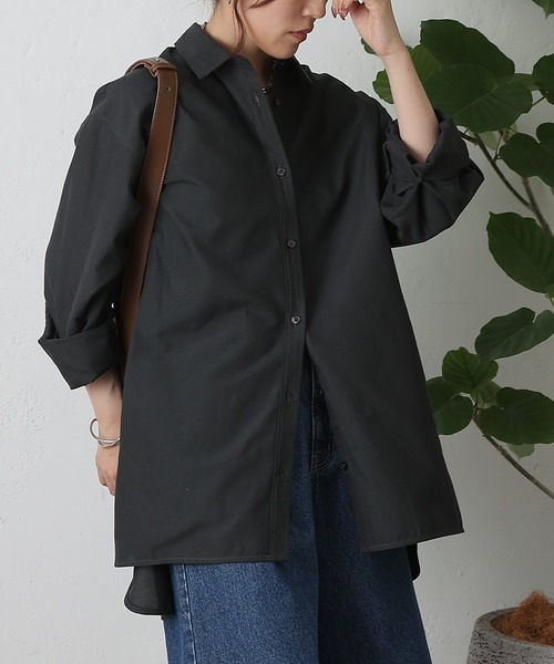 COLONY 2139（コロニートゥーワンスリーナイン）の「リラックスオーバーシャツ（シャツ/ブラウス・レディース・サックスブルー/チャコールグレー/ホワイト・FREE）」の15枚目の写真