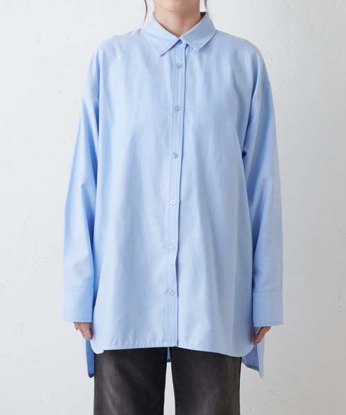 COLONY 2139（コロニートゥーワンスリーナイン）の「リラックスオーバーシャツ（シャツ/ブラウス・レディース・サックスブルー/チャコールグレー/ホワイト・FREE）」の21枚目の写真