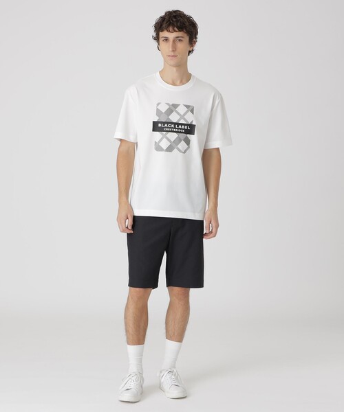 BLACK LABEL CRESTBRIDGE(ブラックレーベル・クレストブリッジ)の「【一部店舗限定】シャドーバイアスチェック ロゴプリントTシャツ(Tシャツ/カットソー・メンズ・オフホワイト/ブラック/ブルー系その他4・XL/L/M)」の4枚目の写真