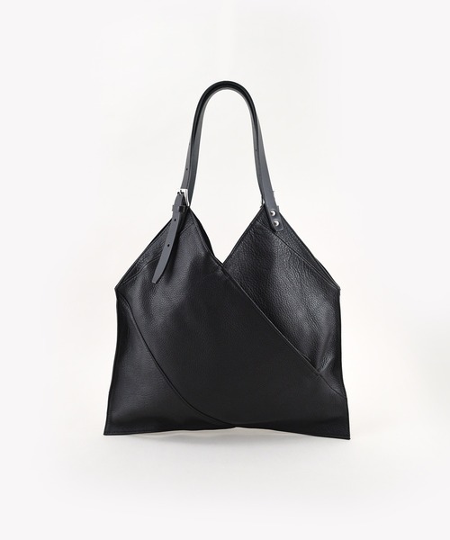 styiro（スタイロ）の「【本革】ベルトショルダーサンカクトート 日本製【ankh+】（トートバッグ・レディース・ブラック/グレイッシュベージュ/ライトグレー・FREE）」の19枚目の写真