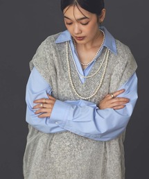 Gready Brilliant | リバーシブルオーガンニットベスト(ニット/セーター)