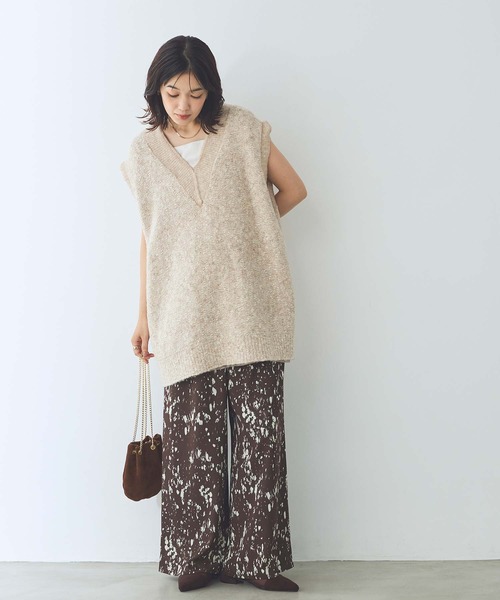 Gready Brilliant(グレディブリリアン)の「リバーシブルオーガンニットベスト(ニット/セーター・レディース・グレー/ベージュ・FREE)」の19枚目の写真