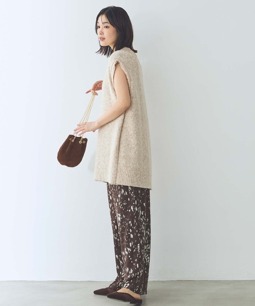 Gready Brilliant(グレディブリリアン)の「リバーシブルオーガンニットベスト(ニット/セーター・レディース・グレー/ベージュ・FREE)」の20枚目の写真