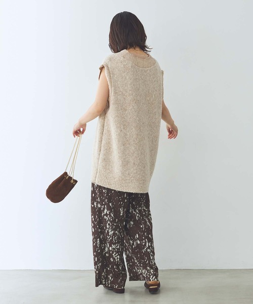 Gready Brilliant(グレディブリリアン)の「リバーシブルオーガンニットベスト(ニット/セーター・レディース・グレー/ベージュ・FREE)」の21枚目の写真