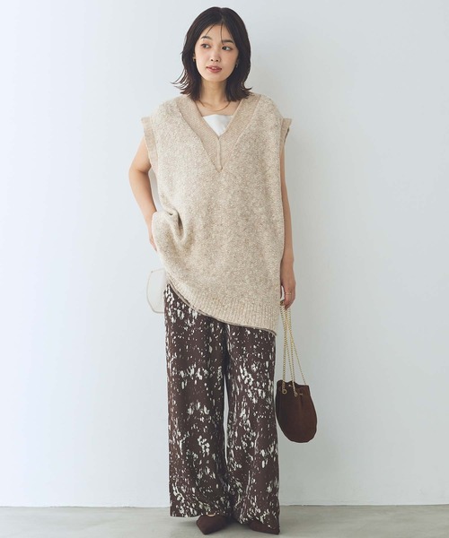 Gready Brilliant(グレディブリリアン)の「リバーシブルオーガンニットベスト(ニット/セーター・レディース・グレー/ベージュ・FREE)」の22枚目の写真