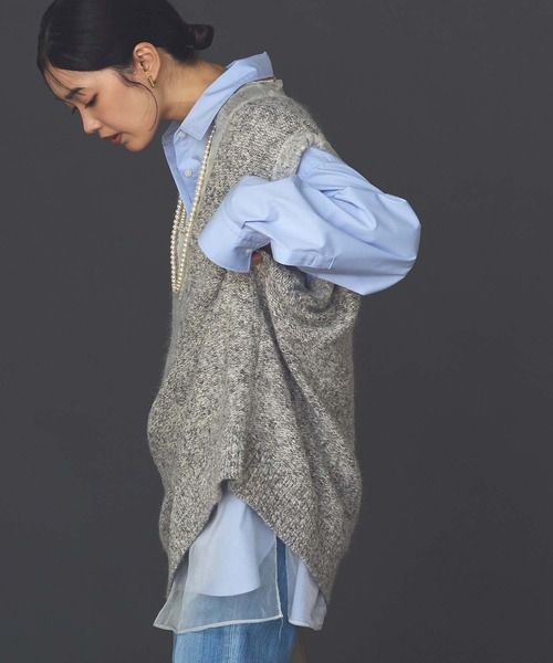 Gready Brilliant(グレディブリリアン)の「リバーシブルオーガンニットベスト(ニット/セーター・レディース・グレー/ベージュ・FREE)」の17枚目の写真