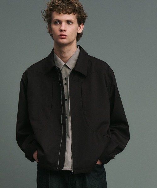 bal(バル)の「CURB POCKET ZIPPED BLOUSON(ブルゾン・メンズ・チャコール/ベージュ/ダークブラウン・3/2/1)」の2枚目の写真