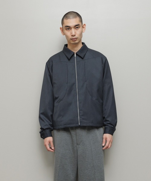 bal(バル)の「CURB POCKET ZIPPED BLOUSON(ブルゾン・メンズ・チャコール/ベージュ/ダークブラウン・3/2/1)」の4枚目の写真