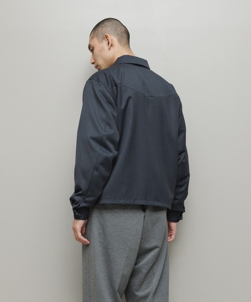 bal(バル)の「CURB POCKET ZIPPED BLOUSON(ブルゾン・メンズ・チャコール/ベージュ/ダークブラウン・3/2/1)」の6枚目の写真