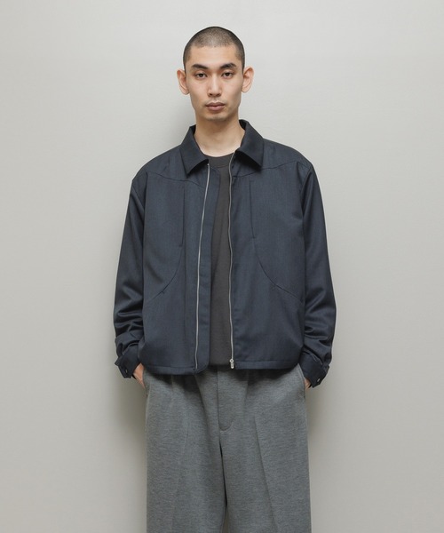 bal(バル)の「CURB POCKET ZIPPED BLOUSON(ブルゾン・メンズ・チャコール/ベージュ/ダークブラウン・3/2/1)」の7枚目の写真