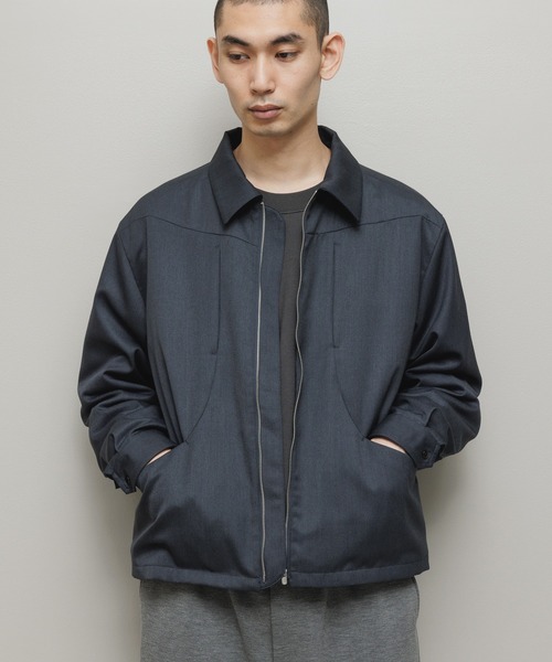 bal(バル)の「CURB POCKET ZIPPED BLOUSON(ブルゾン・メンズ・チャコール/ベージュ/ダークブラウン・3/2/1)」の8枚目の写真