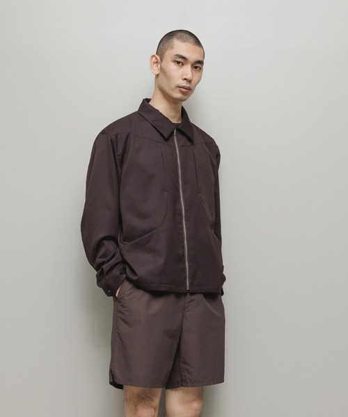 bal(バル)の「CURB POCKET ZIPPED BLOUSON(ブルゾン・メンズ・チャコール/ベージュ/ダークブラウン・3/2/1)」の14枚目の写真