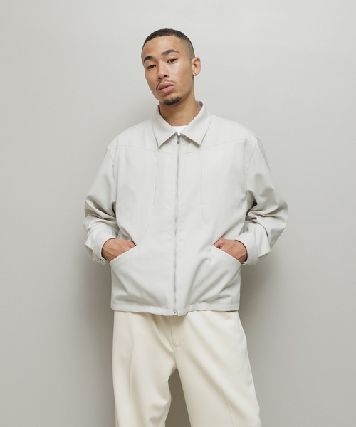 bal(バル)の「CURB POCKET ZIPPED BLOUSON(ブルゾン・メンズ・チャコール/ベージュ/ダークブラウン・3/2/1)」の17枚目の写真