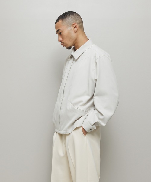 bal(バル)の「CURB POCKET ZIPPED BLOUSON(ブルゾン・メンズ・チャコール/ベージュ/ダークブラウン・3/2/1)」の18枚目の写真
