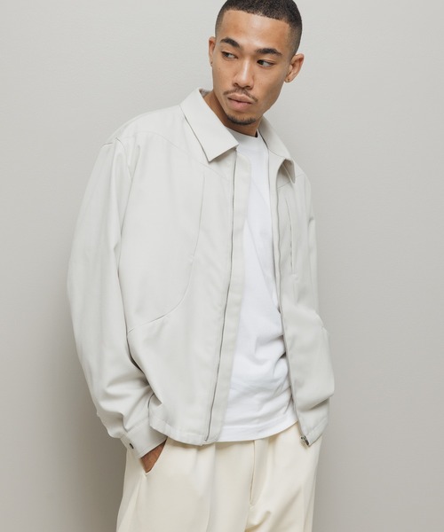 bal(バル)の「CURB POCKET ZIPPED BLOUSON(ブルゾン・メンズ・チャコール/ベージュ/ダークブラウン・3/2/1)」の21枚目の写真