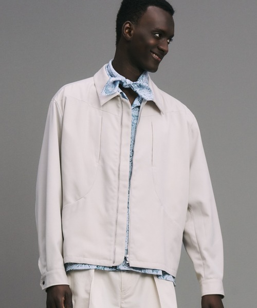 bal(バル)の「CURB POCKET ZIPPED BLOUSON(ブルゾン・メンズ・チャコール/ベージュ/ダークブラウン・3/2/1)」の16枚目の写真