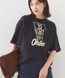 OMNES | コットンロゴプリントオーバーサイズTシャツ ベアFLAG(Tシャツ/カットソー)
