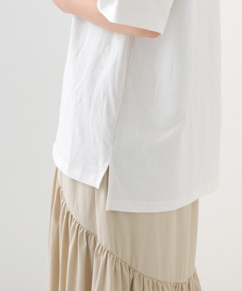 OMNES（オムネス）の「コットンロゴプリントオーバーサイズTシャツ ベアFLAG（Tシャツ/カットソー・レディース・ブラック/オフホワイト・MEDIUM/LARGE）」の16枚目の写真