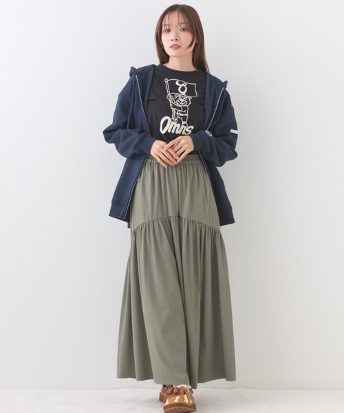 OMNES（オムネス）の「コットンロゴプリントオーバーサイズTシャツ ベアFLAG（Tシャツ/カットソー・レディース・ブラック/オフホワイト・MEDIUM/LARGE）」の18枚目の写真