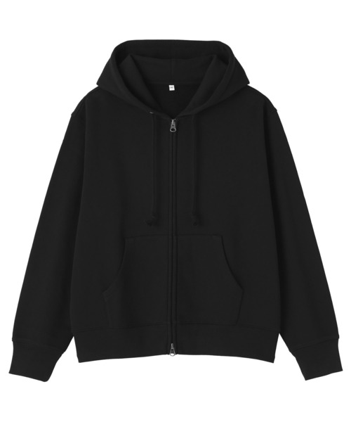 無印良品(ムジルシリョウヒン)の「婦人 裏毛スウェットフルジップパーカ(パーカー・レディース・ライトグレー/ブラック/オフホワイト/チャコールグレー・S/M/L/XL)」の13枚目の写真