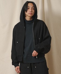 Universal Style Wear | Universal Style Wear リベット ZIP フーディー(パーカー)