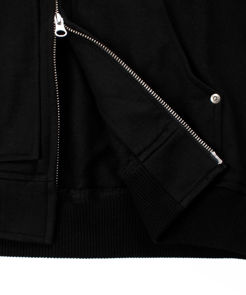 Universal Style Wear（ユニバーサルスタイルウェア）の「Universal Style Wear リベット ZIP フーディー（パーカー・メンズ・ブラック/オートミール・MEDIUM/LARGE/X-LARGE）」の15枚目の写真