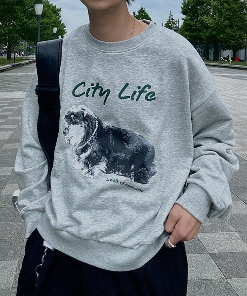 UNDERSTATEMENTs（アンダーステイトメント）の「【ユニセックス】アソートデザインプリントスウェット/全17色（スウェット・メンズ・レッド系その他/ネイビー/グリーン系その他/グレー系その他3/グレー系その他2/レッド/グリーン/ホワイト系その他/ブルー系その他/ブルー/杢グレー/チャコールグレー/ブラック系その他/オフホワイト/ブルー系その他2/グレー系その他/ブラック・LARGE/MEDIUM）」の7枚目の写真