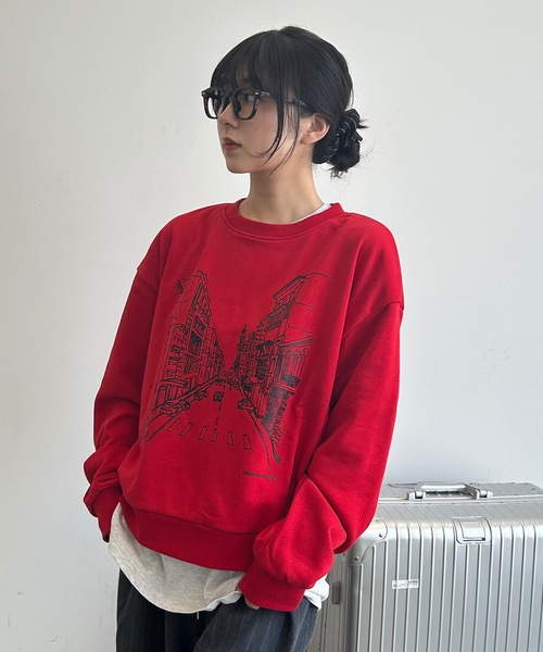 UNDERSTATEMENTs（アンダーステイトメント）の「【ユニセックス】アソートデザインプリントスウェット/全17色（スウェット・メンズ・レッド系その他/ネイビー/グリーン系その他/グレー系その他3/グレー系その他2/レッド/グリーン/ホワイト系その他/ブルー系その他/ブルー/杢グレー/チャコールグレー/ブラック系その他/オフホワイト/ブルー系その他2/グレー系その他/ブラック・LARGE/MEDIUM）」の17枚目の写真