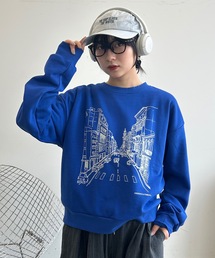 【ユニセックス】アソートデザインプリントスウェット/全17色