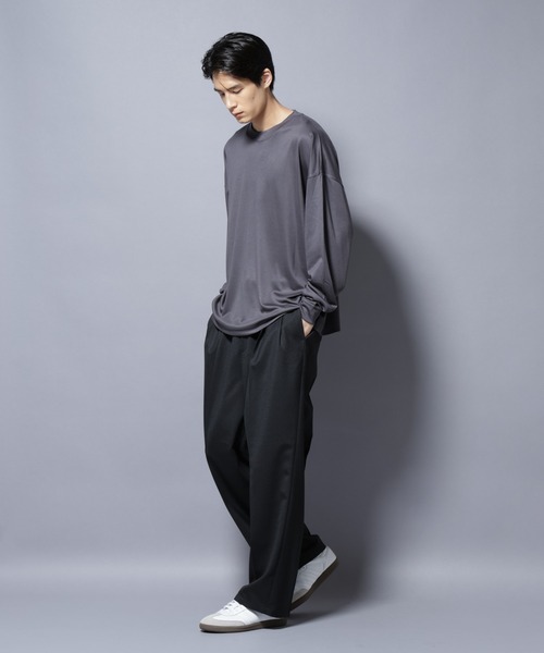 NANO universe（ナノユニバース）の「MIYATA×NANO JAPAN MADE キュプラ混 Tシャツ 長袖（Tシャツ/カットソー・メンズ・チャコール/ブラウン・L/M）」の12枚目の写真