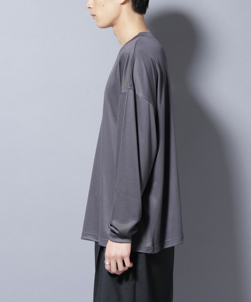 NANO universe（ナノユニバース）の「MIYATA×NANO JAPAN MADE キュプラ混 Tシャツ 長袖（Tシャツ/カットソー・メンズ・チャコール/ブラウン・L/M）」の14枚目の写真