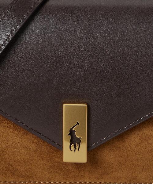 Polo ID レザースエード チェーン ウォレット & バッグ