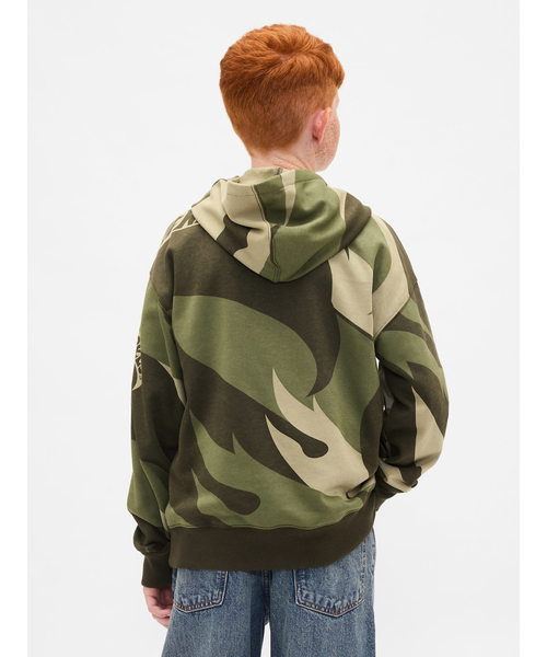 GAP(ギャップ)の「GapKids | ホットウィール リラックスフィット GAPロゴパーカー(パーカー・キッズ・カーキ/グレー・120cm/130cm/140cm/150cm/160cm/110cm)」の5枚目の写真