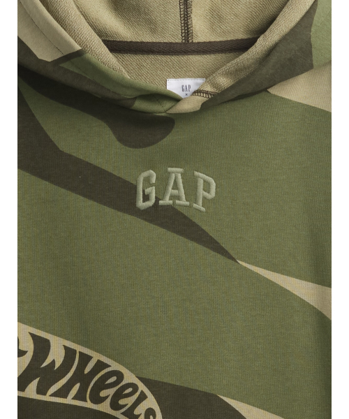 GAP(ギャップ)の「GapKids | ホットウィール リラックスフィット GAPロゴパーカー(パーカー・キッズ・カーキ/グレー・120cm/130cm/140cm/150cm/160cm/110cm)」の6枚目の写真