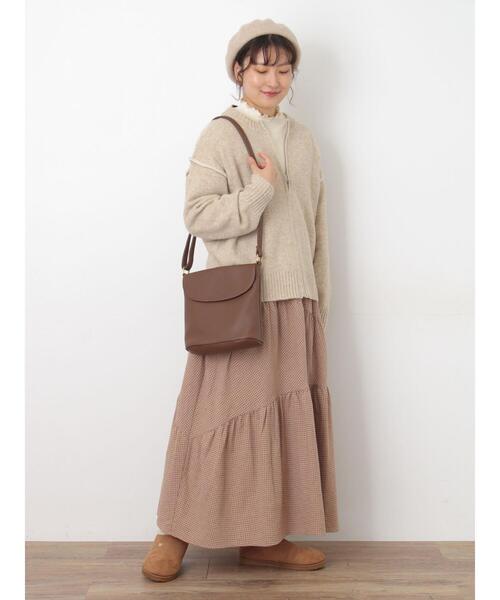 Samansa Mos2（サマンサ モスモス）の「バケツ型ショルダーバッグ（ハンドバッグ・レディース・ブラック/ブラウン・F）」の11枚目の写真