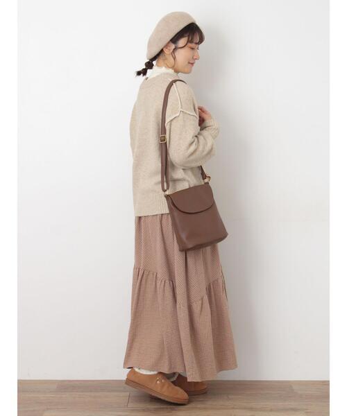 Samansa Mos2（サマンサ モスモス）の「バケツ型ショルダーバッグ（ハンドバッグ・レディース・ブラック/ブラウン・F）」の9枚目の写真