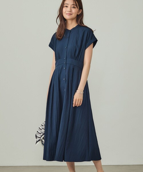 INDIVI(インディヴィ)の「フレアワンピース(ワンピース・レディース・サックスブルー/ナチュラル/ネイビー・38/15 /13/40/36)」の1枚目の写真