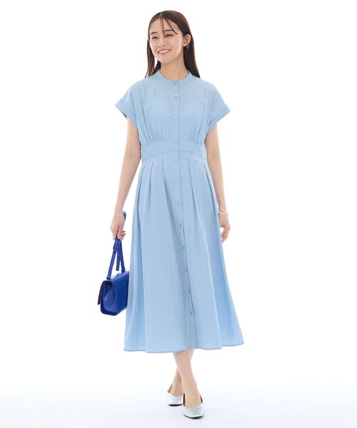 INDIVI(インディヴィ)の「フレアワンピース(ワンピース・レディース・サックスブルー/ナチュラル/ネイビー・38/15 /13/40/36)」の7枚目の写真