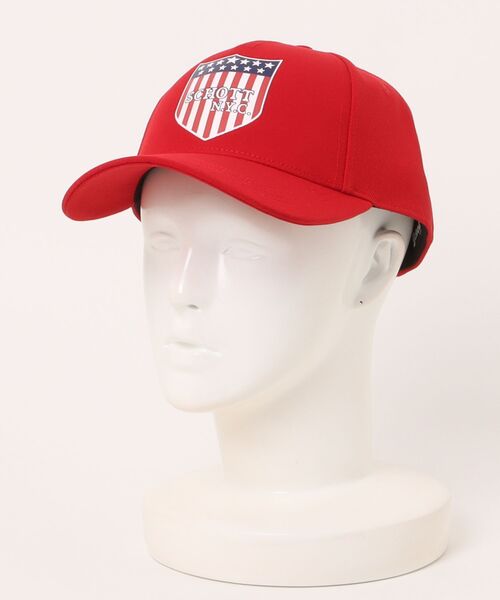 schott（ショット）の「【SCHOTT/ショット】USAロゴキャップ/ユニセックス/ギフト人気◎（キャップ・メンズ・レッド/ブラック・ONESIZE）」の15枚目の写真