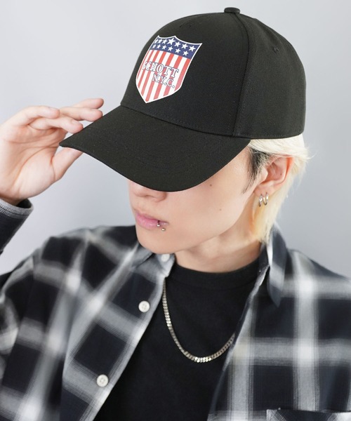 schott（ショット）の「【SCHOTT/ショット】USAロゴキャップ/ユニセックス/ギフト人気◎（キャップ・メンズ・レッド/ブラック・ONESIZE）」の10枚目の写真