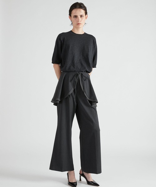 crinkle crinkle crinkle（クリンクルクリンクルクリンクル）の「【crinkle crinkle crinkle】scallop cape set pants/スカラップケープパンツ（その他パンツ・レディース・ブラック/グレー・1/2）」の18枚目の写真