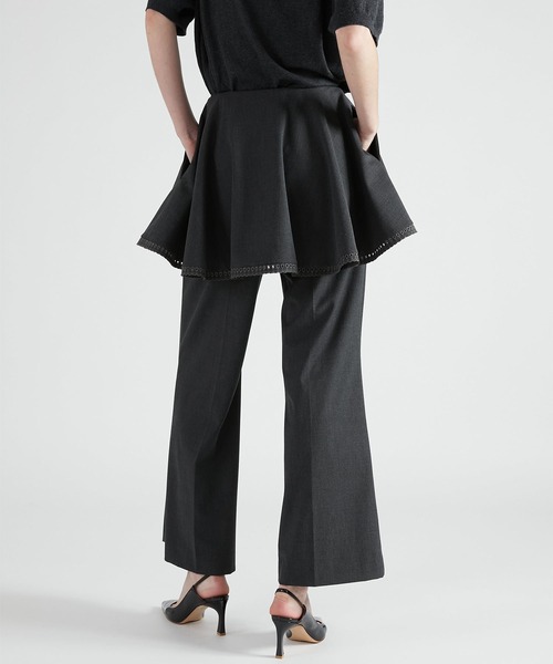 crinkle crinkle crinkle（クリンクルクリンクルクリンクル）の「【crinkle crinkle crinkle】scallop cape set pants/スカラップケープパンツ（その他パンツ・レディース・ブラック/グレー・1/2）」の12枚目の写真