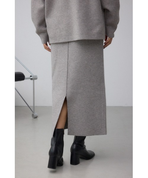 AZUL by moussy（アズールバイマウジー）の「スウェッターニットスカート（スカート・レディース・ブラック/ブラウン/杢グレー・FREE）」の13枚目の写真