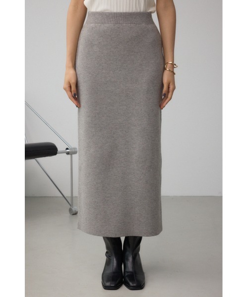 AZUL by moussy（アズールバイマウジー）の「スウェッターニットスカート（スカート・レディース・ブラック/ブラウン/杢グレー・FREE）」の16枚目の写真