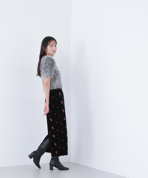NATURAL BEAUTY BASIC(ナチュラルビューティーベーシック)の「◇【BLANC】ミックスシャギーニット(ニット/セーター・レディース・ベージュ系その他/ブラック系その他/オフホワイト・FREE)」の7枚目の写真