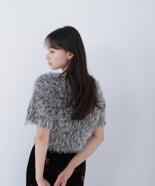 NATURAL BEAUTY BASIC(ナチュラルビューティーベーシック)の「◇【BLANC】ミックスシャギーニット(ニット/セーター・レディース・ベージュ系その他/ブラック系その他/オフホワイト・FREE)」の10枚目の写真