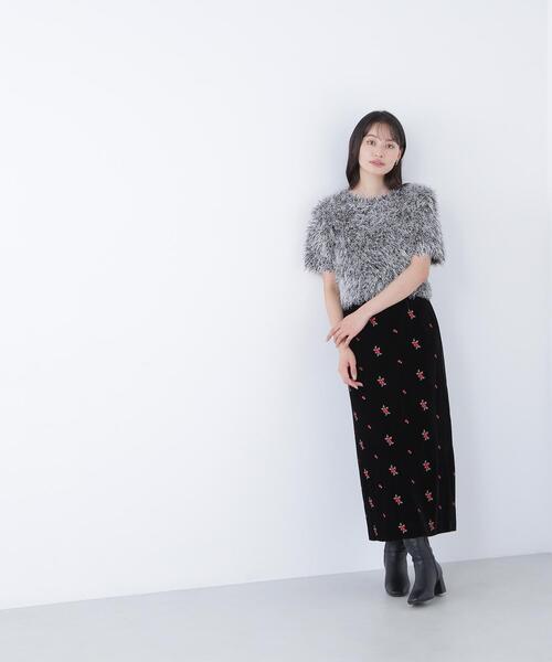 NATURAL BEAUTY BASIC(ナチュラルビューティーベーシック)の「◇【BLANC】ミックスシャギーニット(ニット/セーター・レディース・ベージュ系その他/ブラック系その他/オフホワイト・FREE)」の11枚目の写真