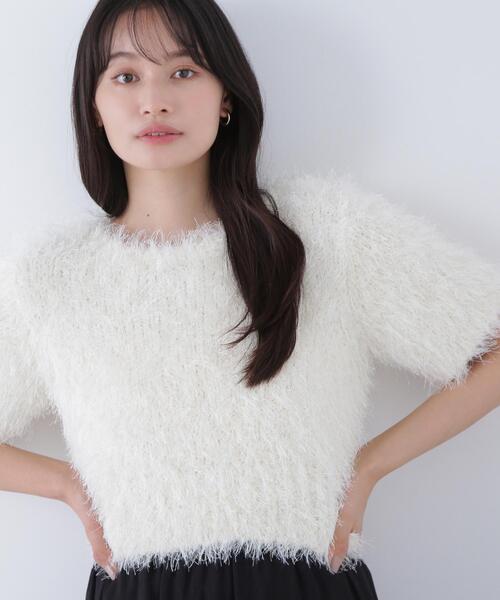 NATURAL BEAUTY BASIC(ナチュラルビューティーベーシック)の「◇【BLANC】ミックスシャギーニット(ニット/セーター・レディース・ベージュ系その他/ブラック系その他/オフホワイト・FREE)」の15枚目の写真