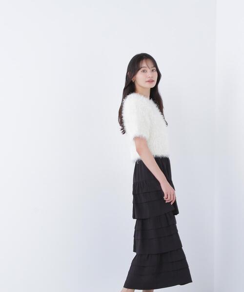 NATURAL BEAUTY BASIC(ナチュラルビューティーベーシック)の「◇【BLANC】ミックスシャギーニット(ニット/セーター・レディース・ベージュ系その他/ブラック系その他/オフホワイト・FREE)」の16枚目の写真